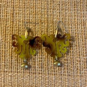 Acrylic dangle earrings